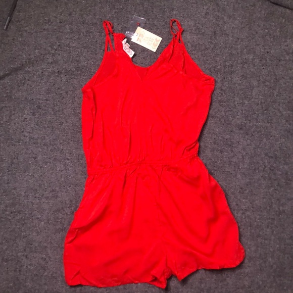 Pink Rose Red Romper - Picture 2 of 5